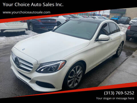 2015 Mercedes-Benz C-Class for sale at Your Choice Auto Sales Inc. in Dearborn MI