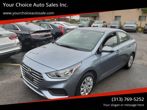 2020 Hyundai Accent for sale at Your Choice Auto Sales Inc. in Dearborn MI