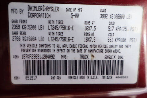 2001 Dodge Ram 2500