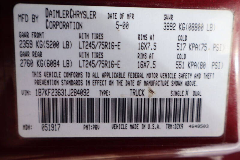 2001 Dodge Ram 2500