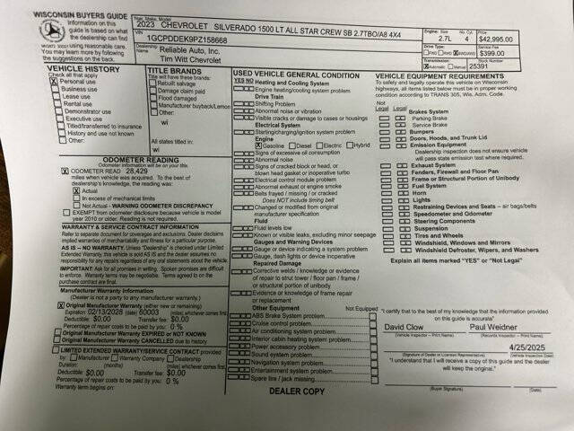 2023 Chevrolet Silverado 1500