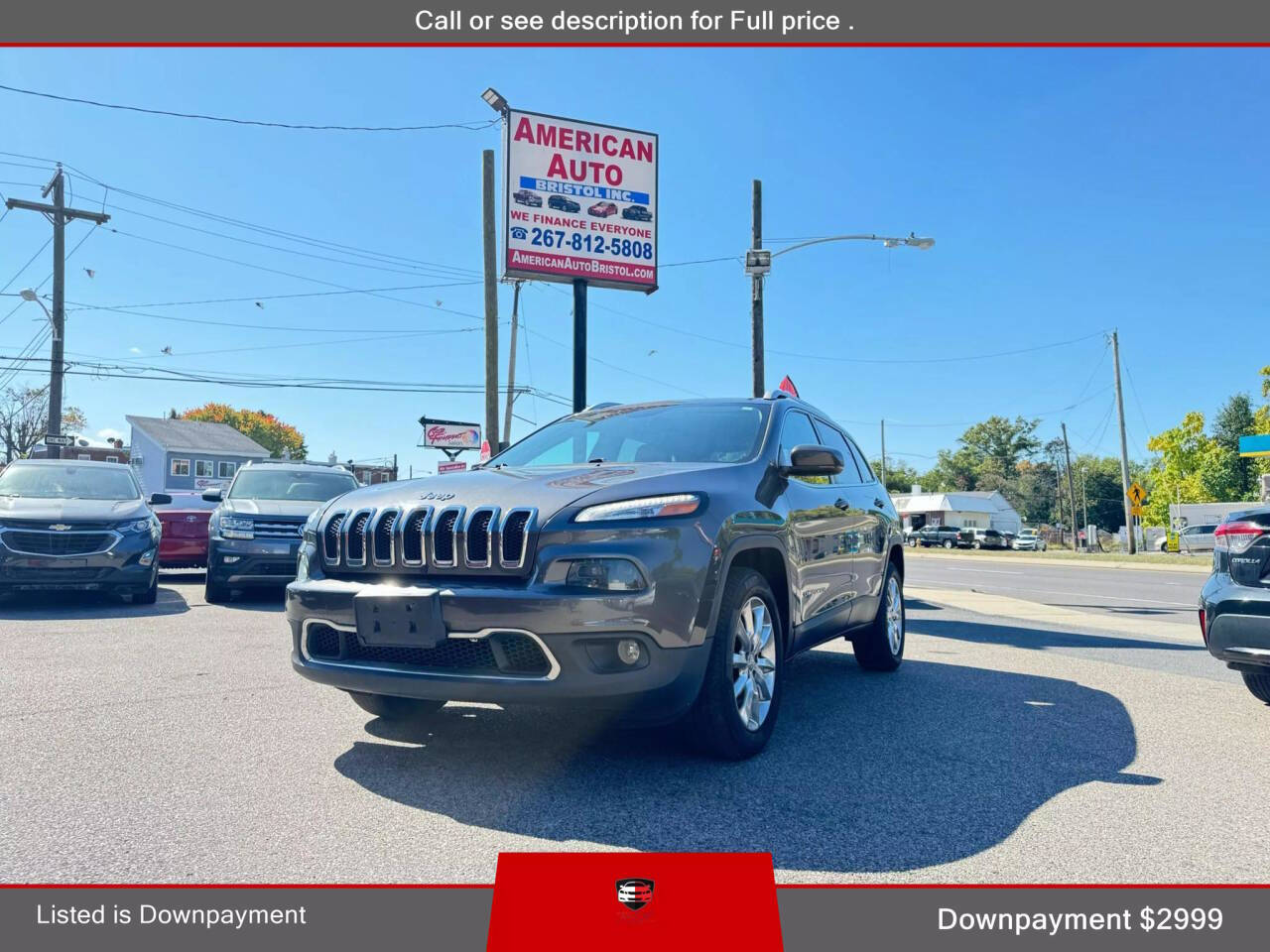 2017 Jeep Cherokee for sale at American Auto Bristol Inc in Bristol, PA