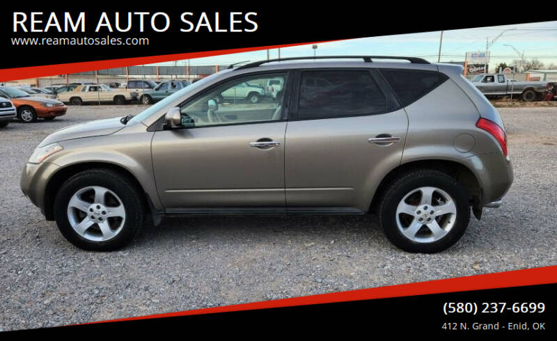 2004 Nissan Murano for sale at REAM AUTO SALES in Enid OK