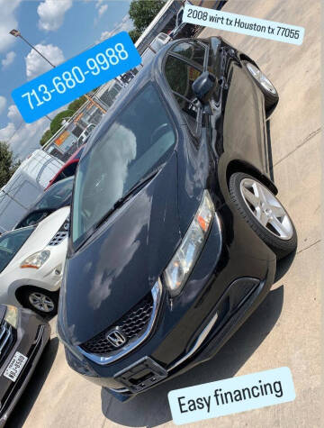 2013 Honda Civic for sale at Hispanos Cars 4 Less by Cadena Motors, Inc. in Houston TX