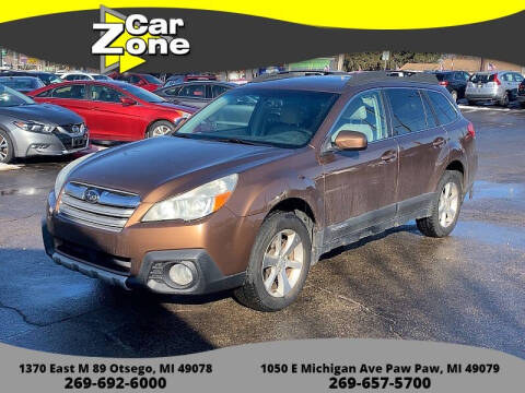 2013 Subaru Outback for sale at Car Zone in Otsego MI