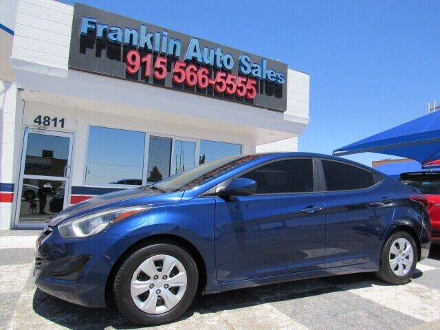 2016 Hyundai Elantra for sale at Franklin Auto Sales in El Paso TX