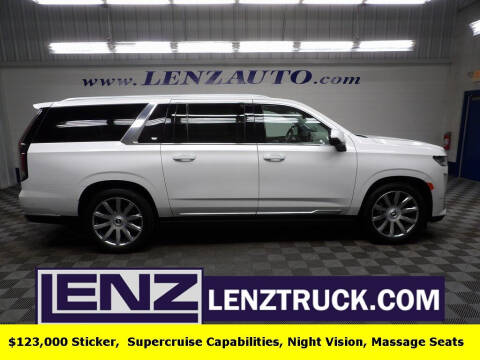 2023 Cadillac Escalade ESV for sale at LENZ TRUCK CENTER in Fond Du Lac WI