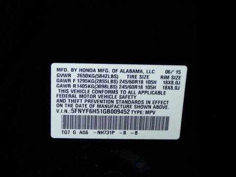 2016 Honda Pilot EX-L