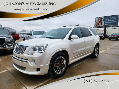 2012 GMC Acadia for sale at Johnson's Auto Sales Inc. in Decatur IN