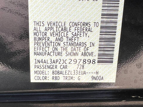 2018 Nissan Altima 2.5 SV