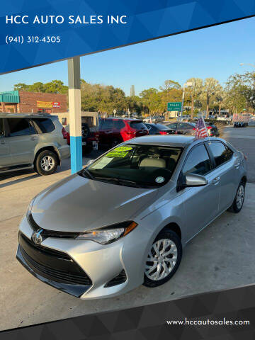 2017 Toyota Corolla for sale at HCC AUTO SALES INC in Sarasota FL