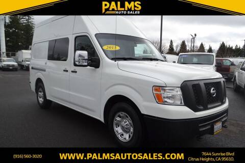 2015 Nissan NV for sale at Palms Auto Sales in Citrus Heights CA