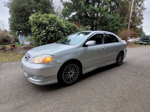 2004 Toyota Corolla for sale at RTA Direct Auto Sales in Kent WA