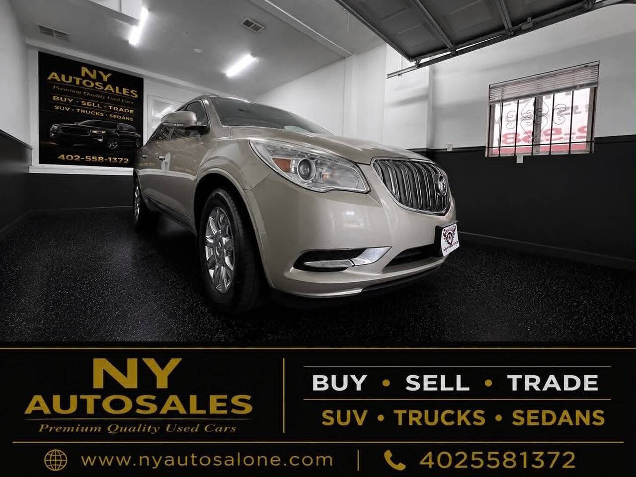 Beige 2015 Buick Enclave Leather Leather 4dr Crossover 1