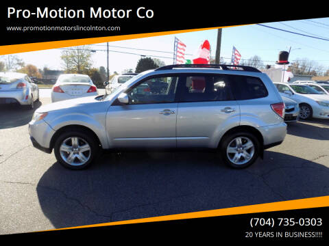 2009 Subaru Forester for sale at Pro-Motion Motor Co in Lincolnton NC