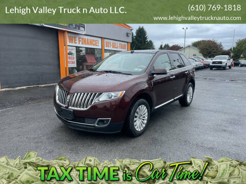 2012 Lincoln MKX for sale at Lehigh Valley Truck n Auto LLC. in Schnecksville PA