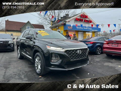 2019 Hyundai Santa Fe for sale at C & M Auto Sales in Detroit MI
