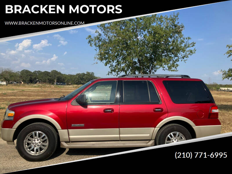 2008 Ford Expedition for sale at BRACKEN MOTORS in San Antonio TX