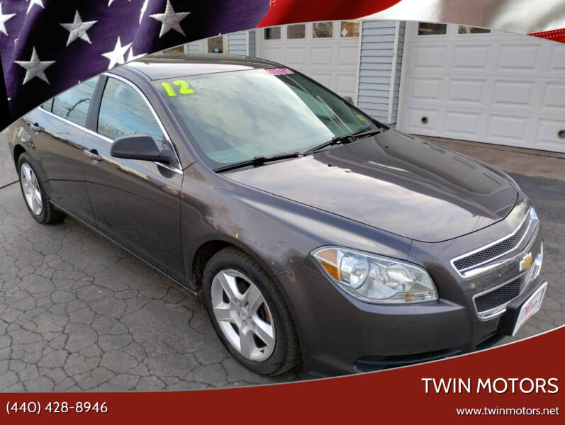 2012 Chevrolet Malibu for sale at TWIN MOTORS in Madison OH