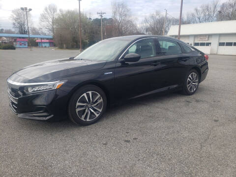 2021 Honda Accord Hybrid for sale at Battleground Collision Center And Auto Sales LLC. in Kings Mountain NC