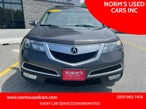 2012 Acura MDX for sale at NORM'S USED CARS INC in Wiscasset ME
