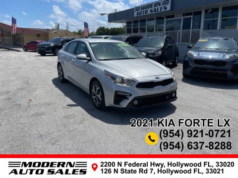2021 Kia Forte for sale at Modern Auto Sales in Hollywood FL