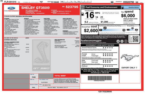 2017 Ford Mustang Shelby GT350