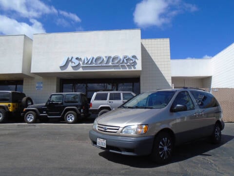 2002 Toyota Sienna for sale at J'S MOTORS in San Diego CA