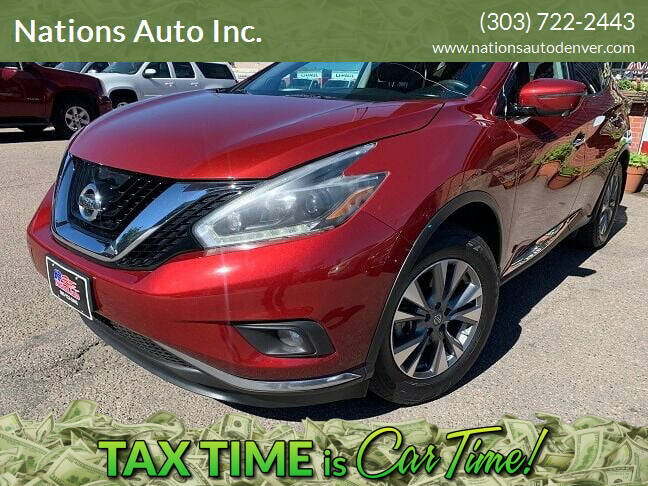 2018 Nissan Murano for sale at Nations Auto Inc. in Denver CO