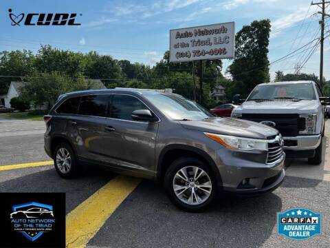 2014 Toyota Highlander for sale at Auto Network of the Triad in Walkertown NC