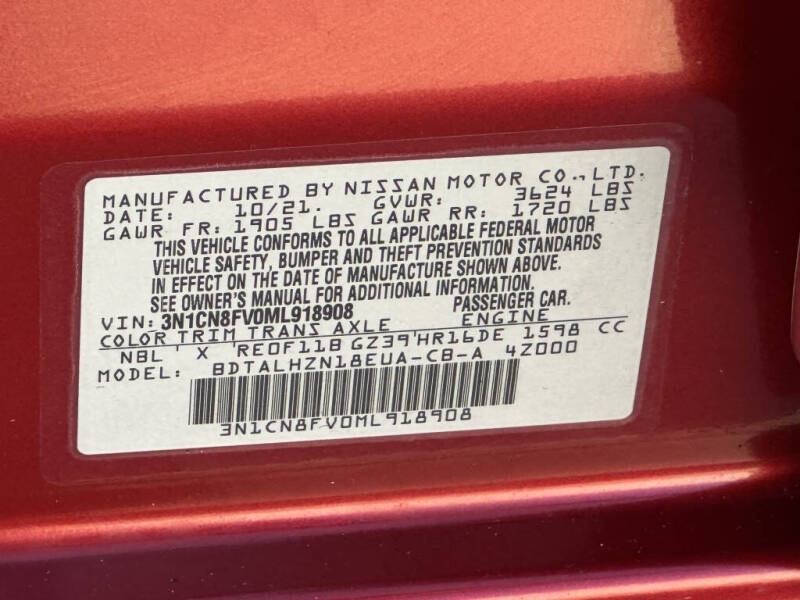 2021 Nissan Versa SR