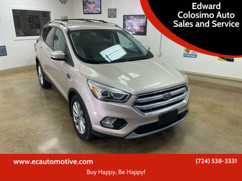 2017 Ford Escape for sale at Edward Colosimo Auto Sales and Service in Evans City PA