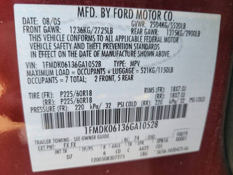 2006 Ford Freestyle Limited