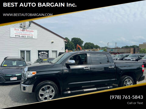 2016 Toyota Tundra for sale at BEST AUTO BARGAIN inc. in Lowell MA