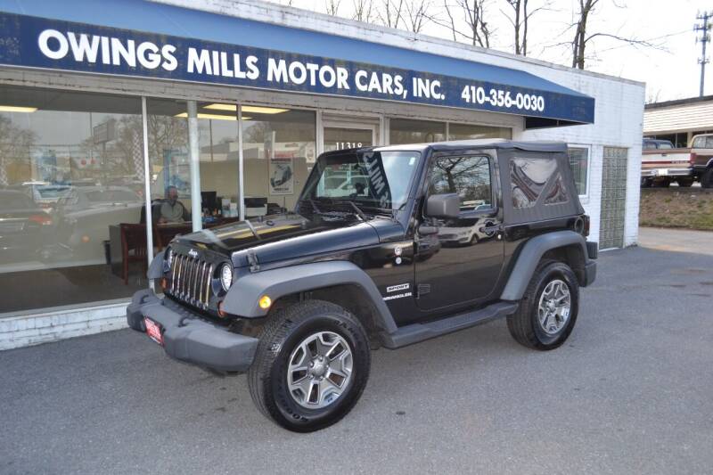 2012 Jeep Wrangler for sale at Owings Mills Motor Cars in Owings Mills MD
