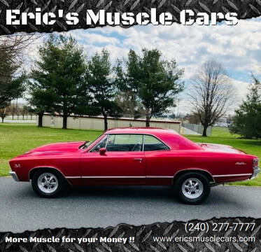1967 Chevrolet Chevelle for sale at Eric's Muscle Cars in Clarksburg MD