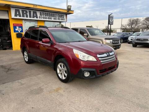 2013 Subaru Outback for sale at Aria Affordable Cars LLC in Arlington TX