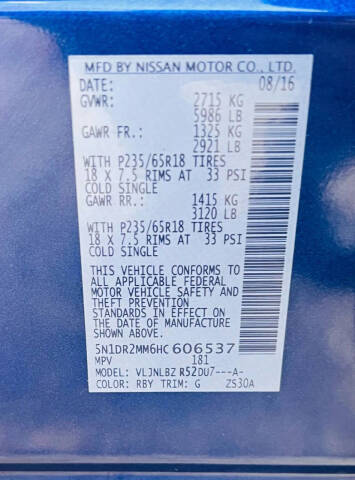 2017 Nissan Pathfinder