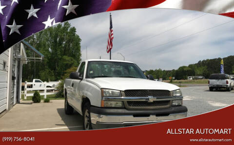 2004 Chevrolet Silverado 1500 for sale at Allstar Automart in Benson NC