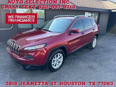 2014 Jeep Cherokee for sale at Auto Selection Inc. in Houston TX