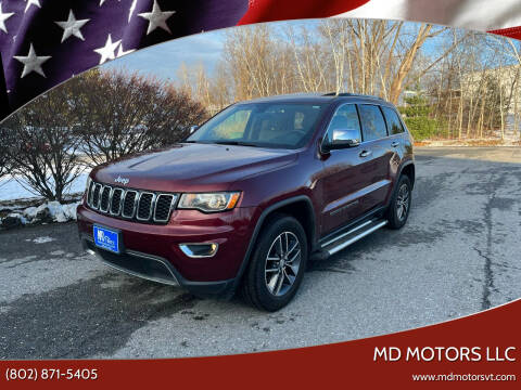2018 Jeep Grand Cherokee for sale at MD Motors LLC in Williston VT