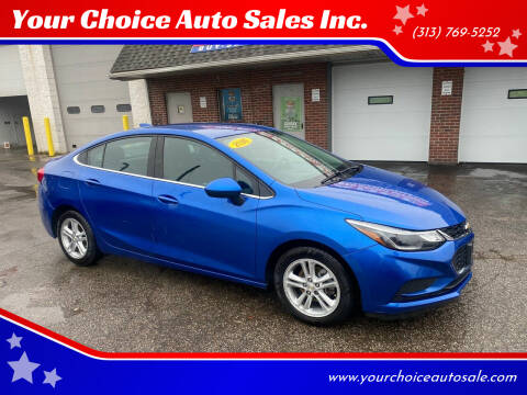 2016 Chevrolet Cruze for sale at Your Choice Auto Sales Inc. in Dearborn MI