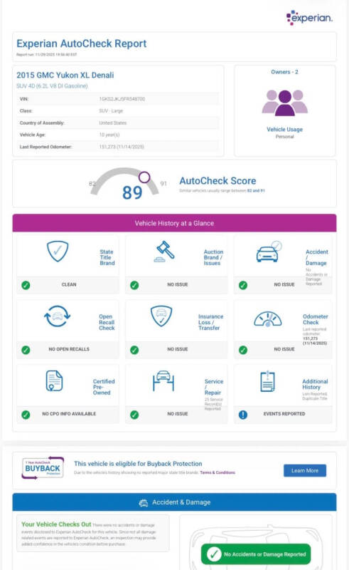 2015 GMC Yukon XL Denali