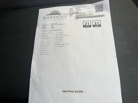 2012 Chrysler 200 LX