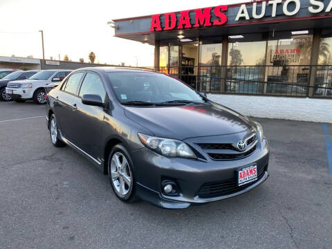 2012 Toyota Corolla for sale at Adams Auto Sales CA in Sacramento CA