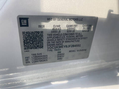 2018 Chevrolet Silverado 2500HD