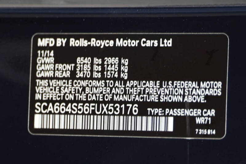 2015 Rolls-Royce Ghost