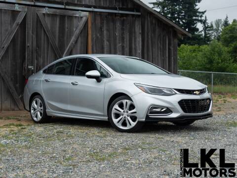 2016 Chevrolet Cruze for sale at LKL Motors in Puyallup WA