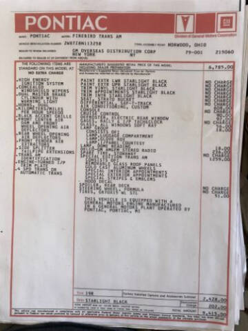 1978 Pontiac Firebird