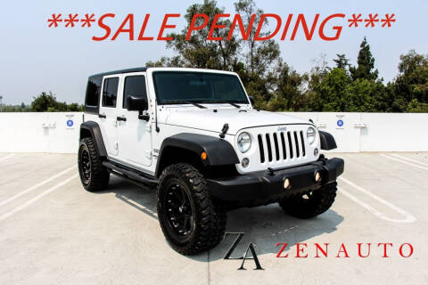 2017 Jeep Wrangler Unlimited for sale at Zen Auto Sales in Sacramento CA